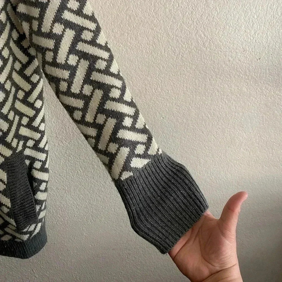 Love By Design Grey & Ivory Long Sleeve Cardigan L - Picture 5 of 8